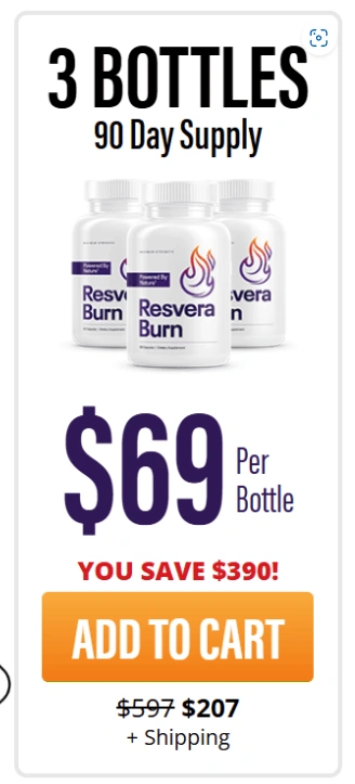 ResveraBurn  - 3 Bottle